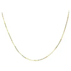 COGGIOLA - Cadena eslabón cuadrado enchapado oro 18 k 45cm