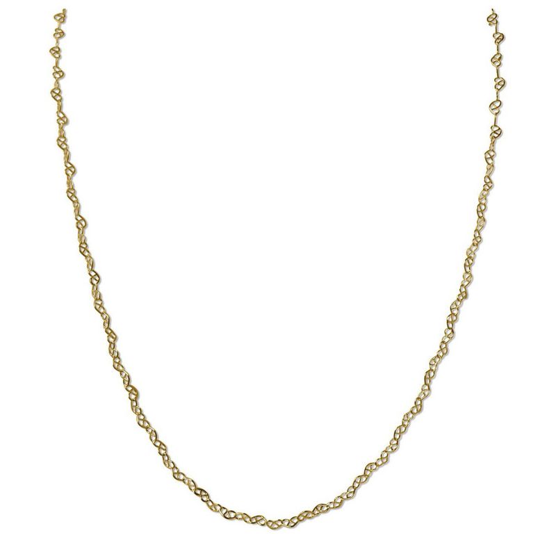 ANDREA COGGIOLA JOYAS - Cadena Eslabón Corazón Enchapado Oro 18K