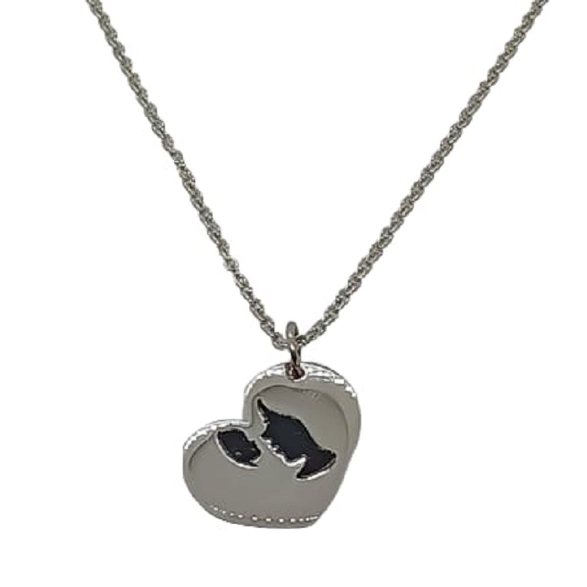 ELBAULDEJUMA - Colgante madre hijo silueta acero amor eterno maternidad