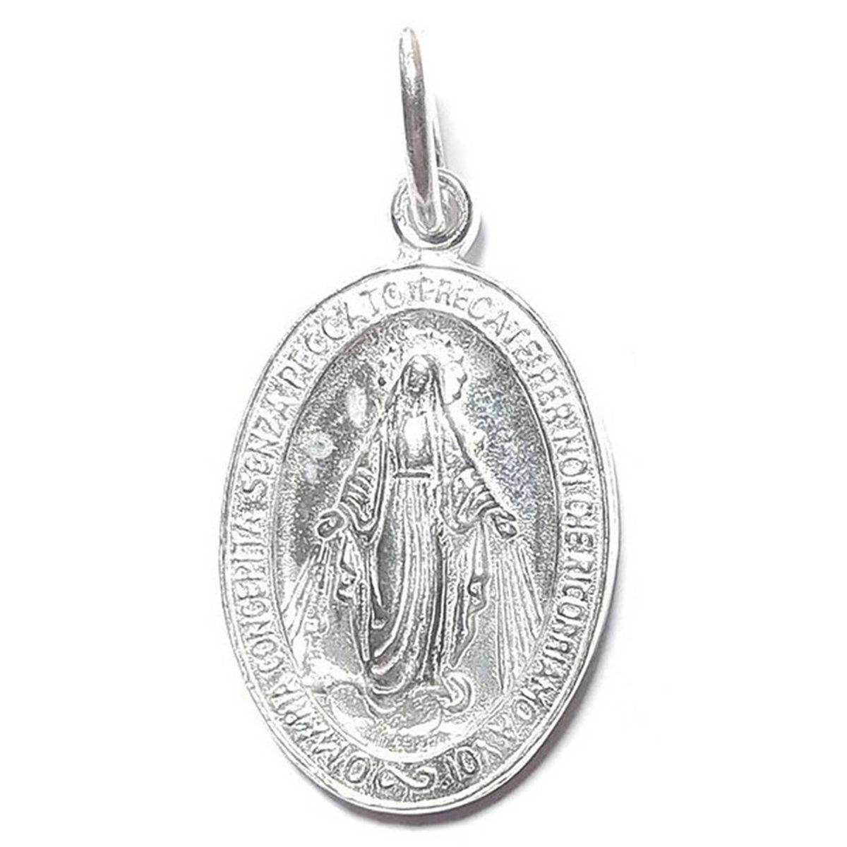 COGGIOLA - Colgante Medalla Virgen Rayos 12x16mm Plata 925
