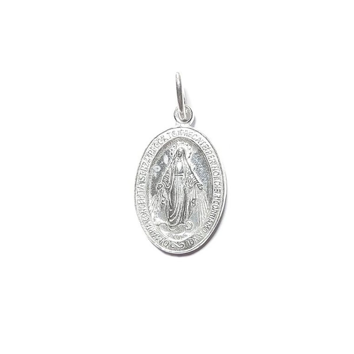 COGGIOLA - Colgante Medalla Virgen Rayos 12x16mm Plata 925