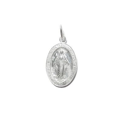 Imagen 2 del producto Colgante Medalla Virgen Rayos 12x16mm Plata 925