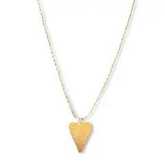 ANDREA COGGIOLA JOYAS - Collar Corazón Enchapado Oro 18K