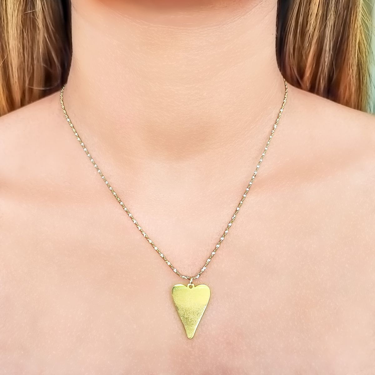 COGGIOLA - Collar Corazón Enchapado Oro 18K