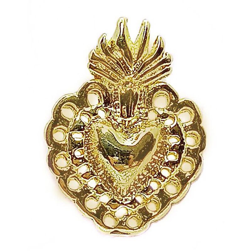 ANDREA COGGIOLA JOYAS - Colgante Corazón Detente Enchapado Oro 18K