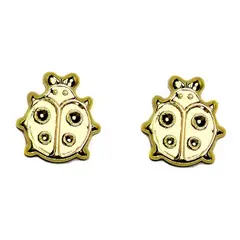 ANDREA COGGIOLA JOYAS - Aros Chinita Enchapado Oro 18K.-