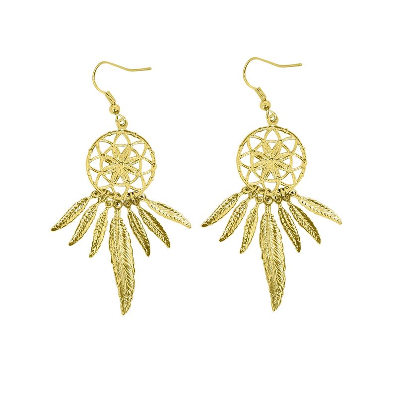 ANDREA COGGIOLA JOYAS - Aros Atrapasueños Enchapado Oro 18K