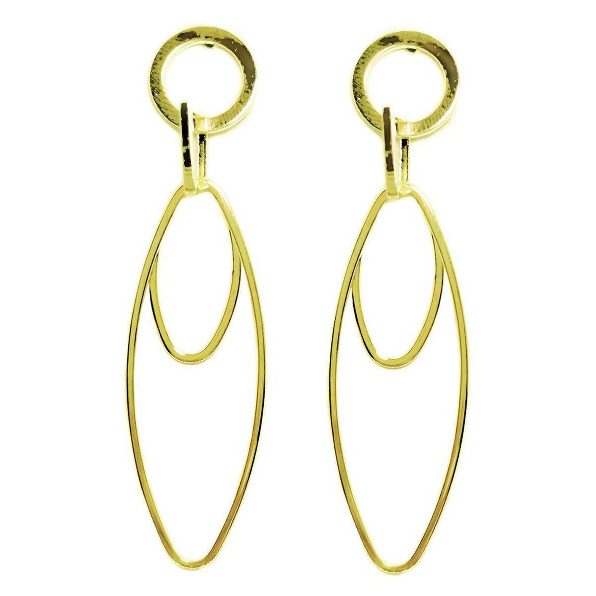 COGGIOLA - Aros Zoe Enchapado Oro 18K