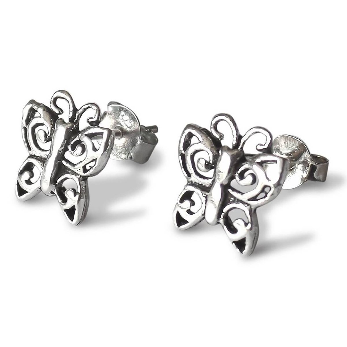 COGGIOLA - Aros Mariposa Calada Plata Fina 925