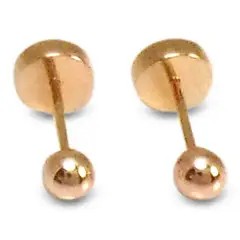 ANDREA COGGIOLA JOYAS - Aros Abridores Bebé 3mm Laminado Oro 18K