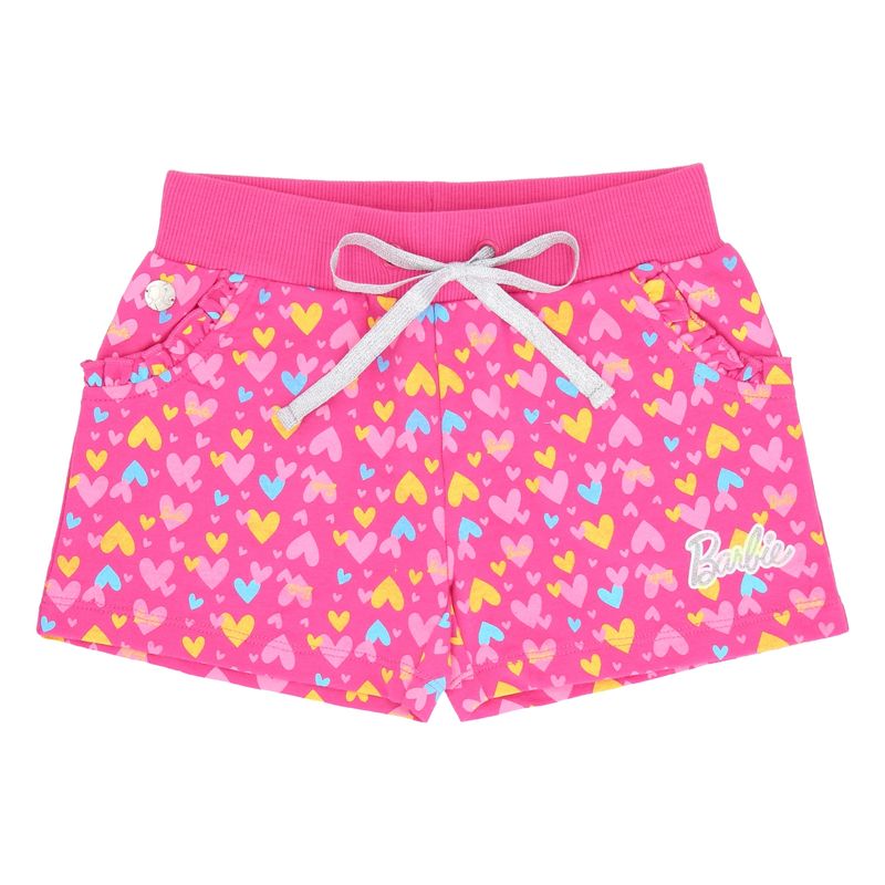 BARBIE - SHORT NIÑA BARBIE GRIS MELANGEFULL PRINT