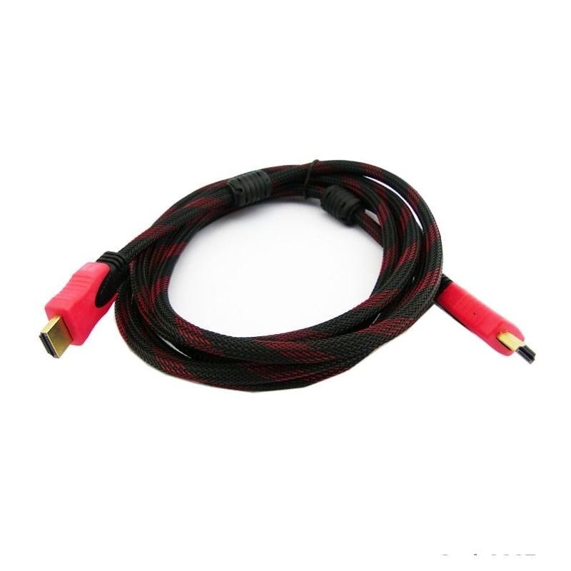 GENERICO - CABLE HDMI DOBLE FILTRO TRENZADO 3 METROS