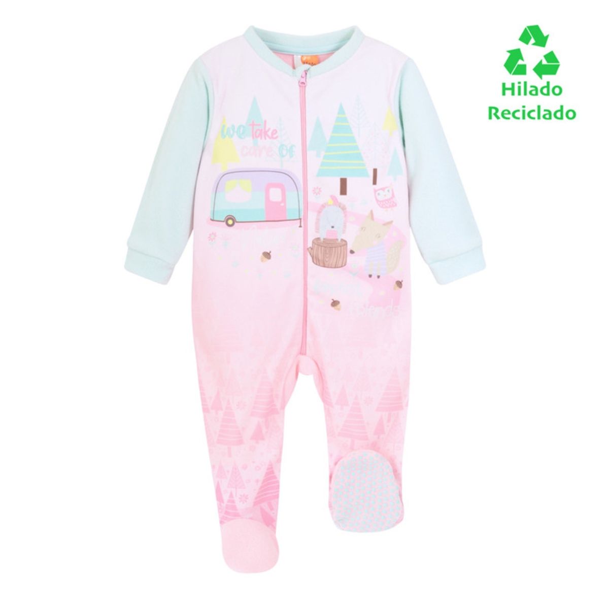 H2O WEAR - Pijama Bebé Niña Polar Sustentable H2O Wear Rosa - Rosa