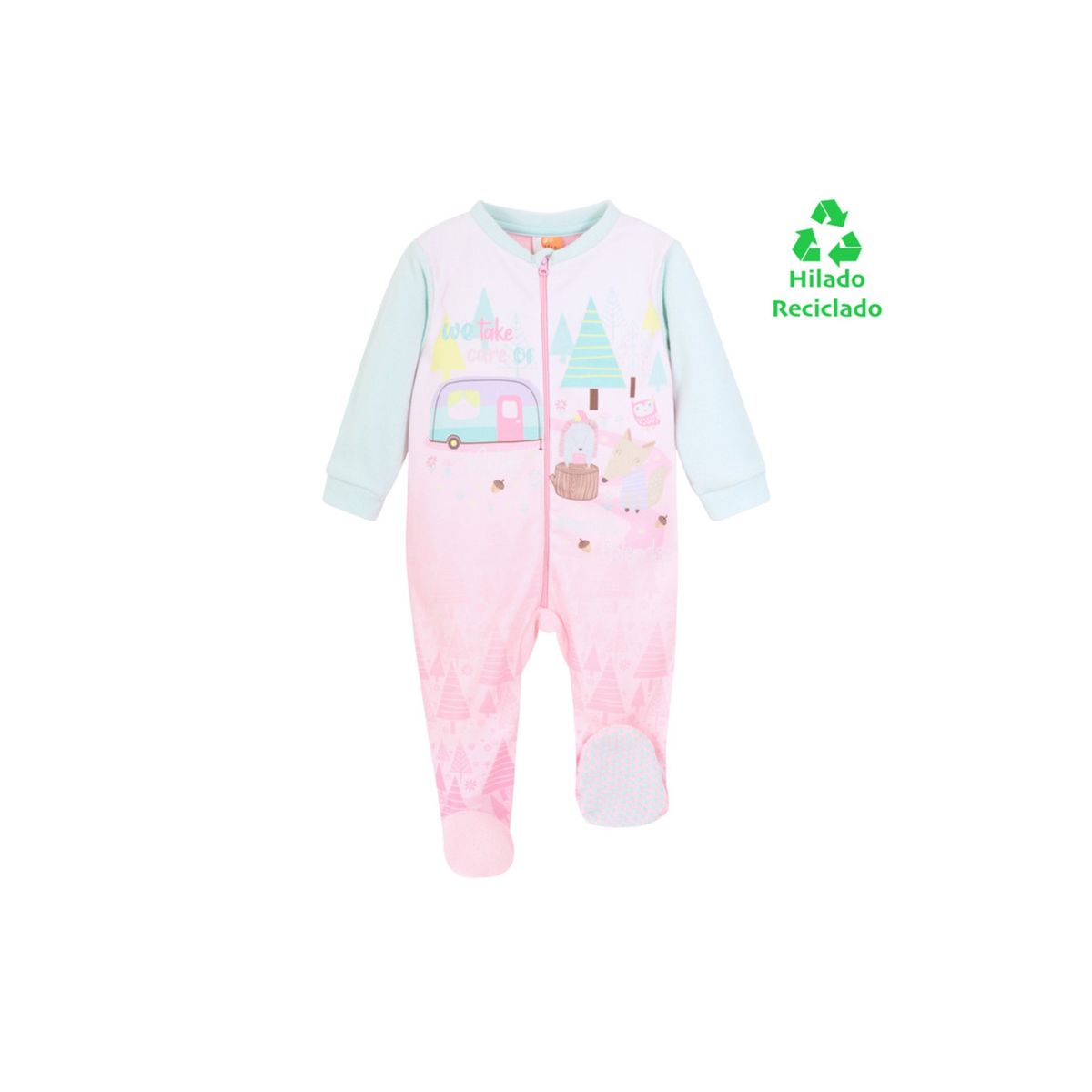 H2O WEAR - Pijama Bebé Niña Polar Sustentable H2O Wear Rosa - Rosa