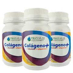 PRANALAB - COLÁGENO HIDROLIZADO PLUS + BIOTINA + VIT C 180 Cápsulas