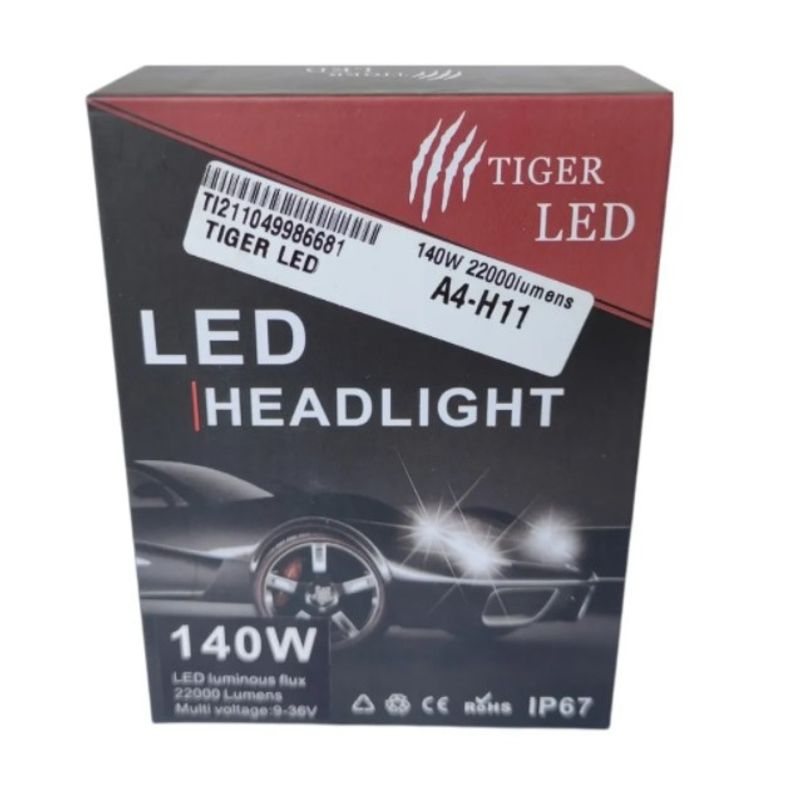 GENERICO - Kit Luces Led Auto H11 22000 Lumenes 140W 12/24V Canbus