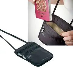 GO TRAVEL - PORTA PASAPORTE POUCH SEGURO CON BLOQUEO RFID