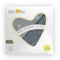 MINI ME - Manta para bebé Algodón Premium gris