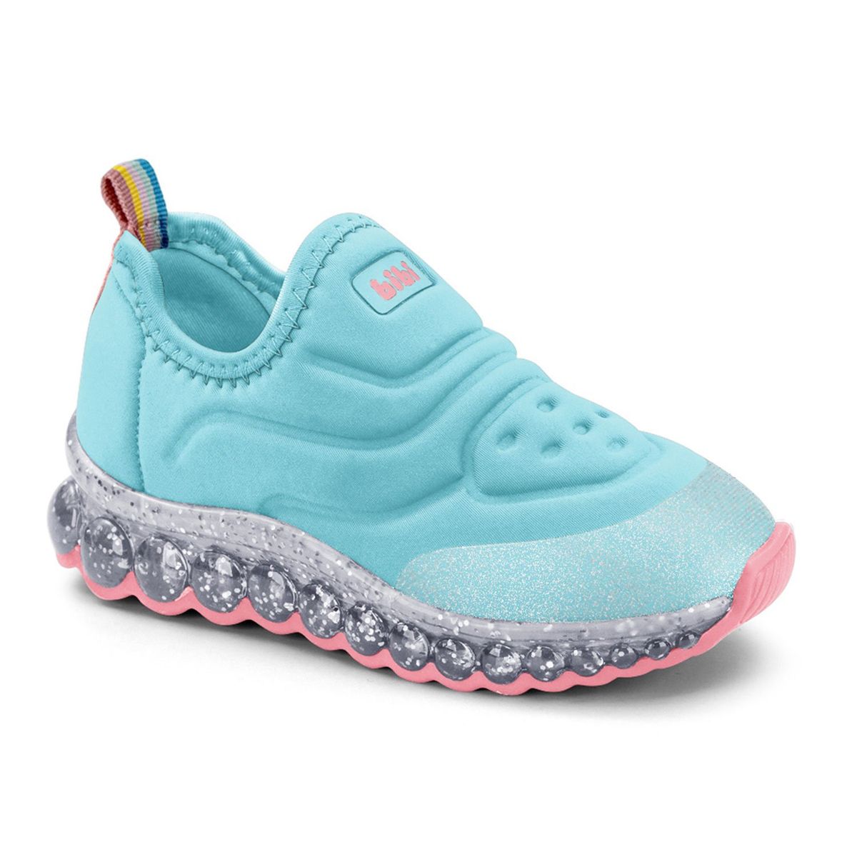 BIBI - Zapatillas De Luces Roller Celebration Celeste Niña Bibi