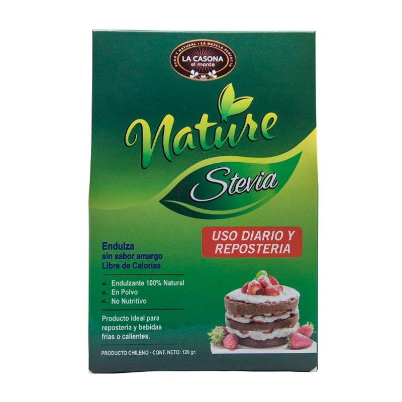 CASONA EL MONTE - Stevia en Polvo Uso Masivo y Repostería - 120 g