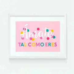DECORACION PAJARITO - Cuadro Infantil Niña frase autoestima