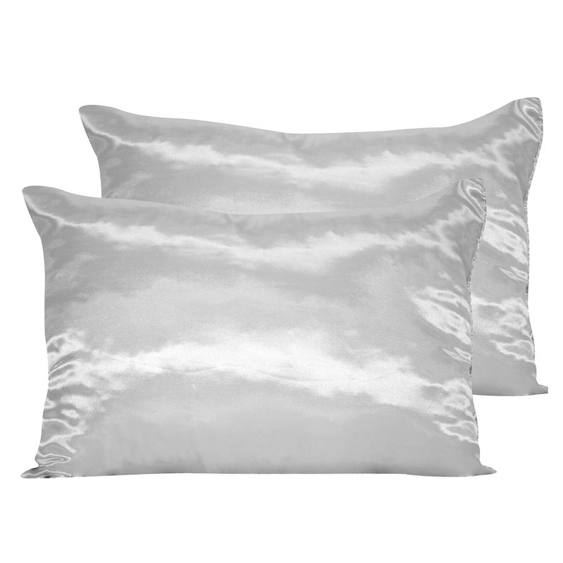 FIBRASCA - Almohadas Funda Seda Anti-Frizz Pack 2