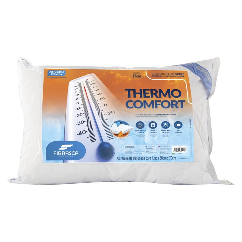 FIBRASCA - Almohada Thermo Confort Fibra Para Fundas 50X70cm