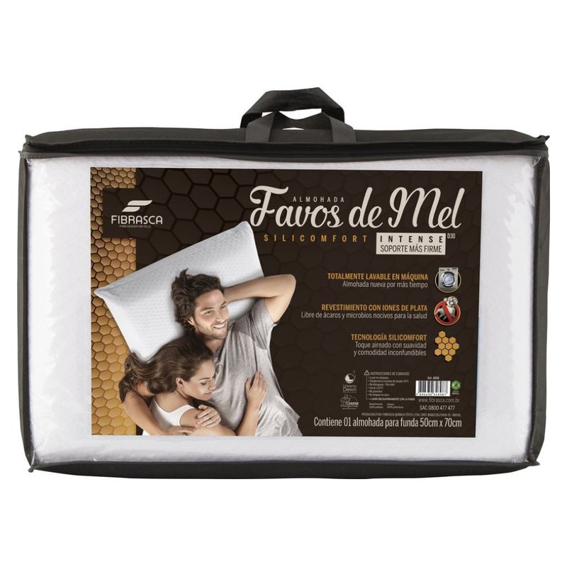 FIBRASCA - Almohada Premiun Comodidad de Lujo Favos de Mel
