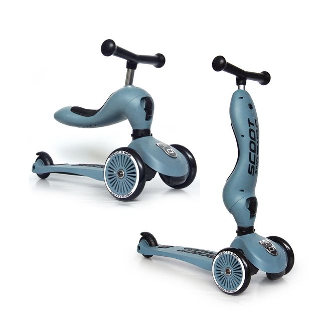 SCOOT AND RIDE - Scooter 2 En 1 Highwaykick 1 Acero Scoot and Ride