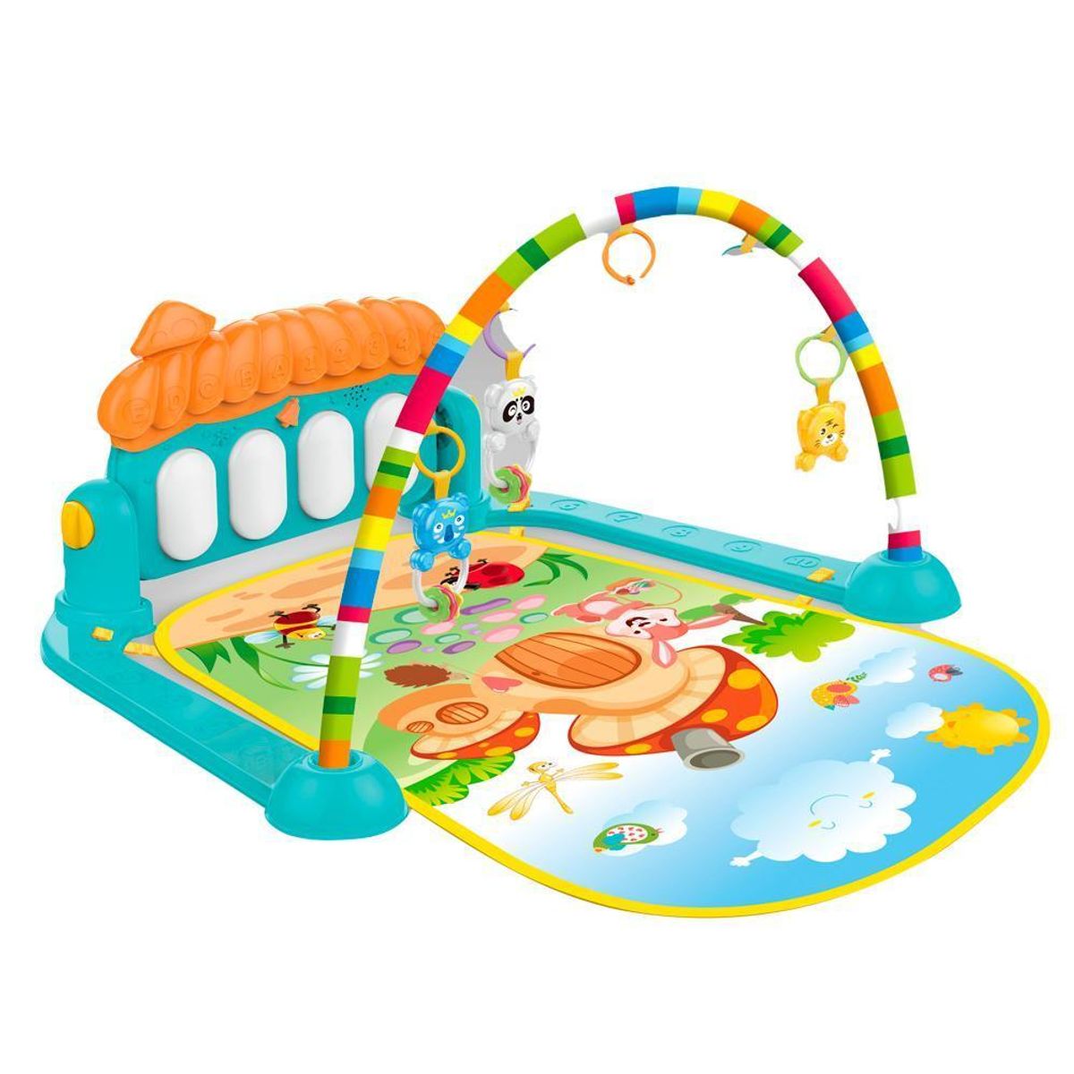 HUANGER - Gimnasio Infantil Chico 3 en 1 Celeste Huanger