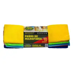 ALL CLEAN - PAÑOS MICROFIBRA PACK 10 UNIDADES