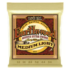 ERNIE BALL - Cuerdas para guitarra medium light 80/20