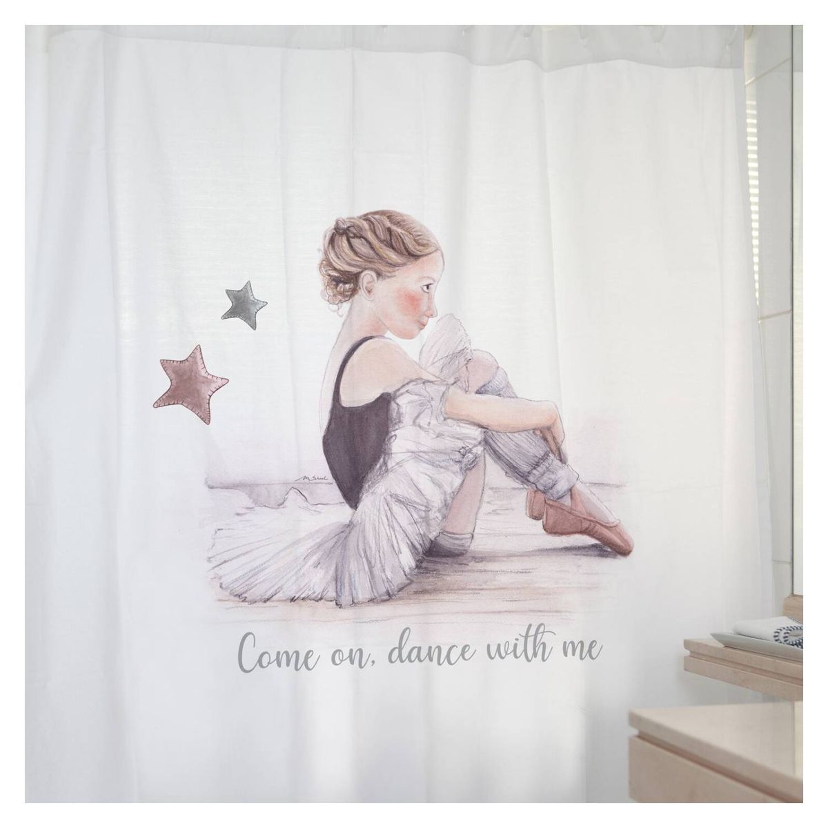CASA ALVARINHO - Cortina de baño bailarina