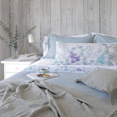 Imagen 2 del producto Juego de sábana 2 plazas jardín de pensamientos