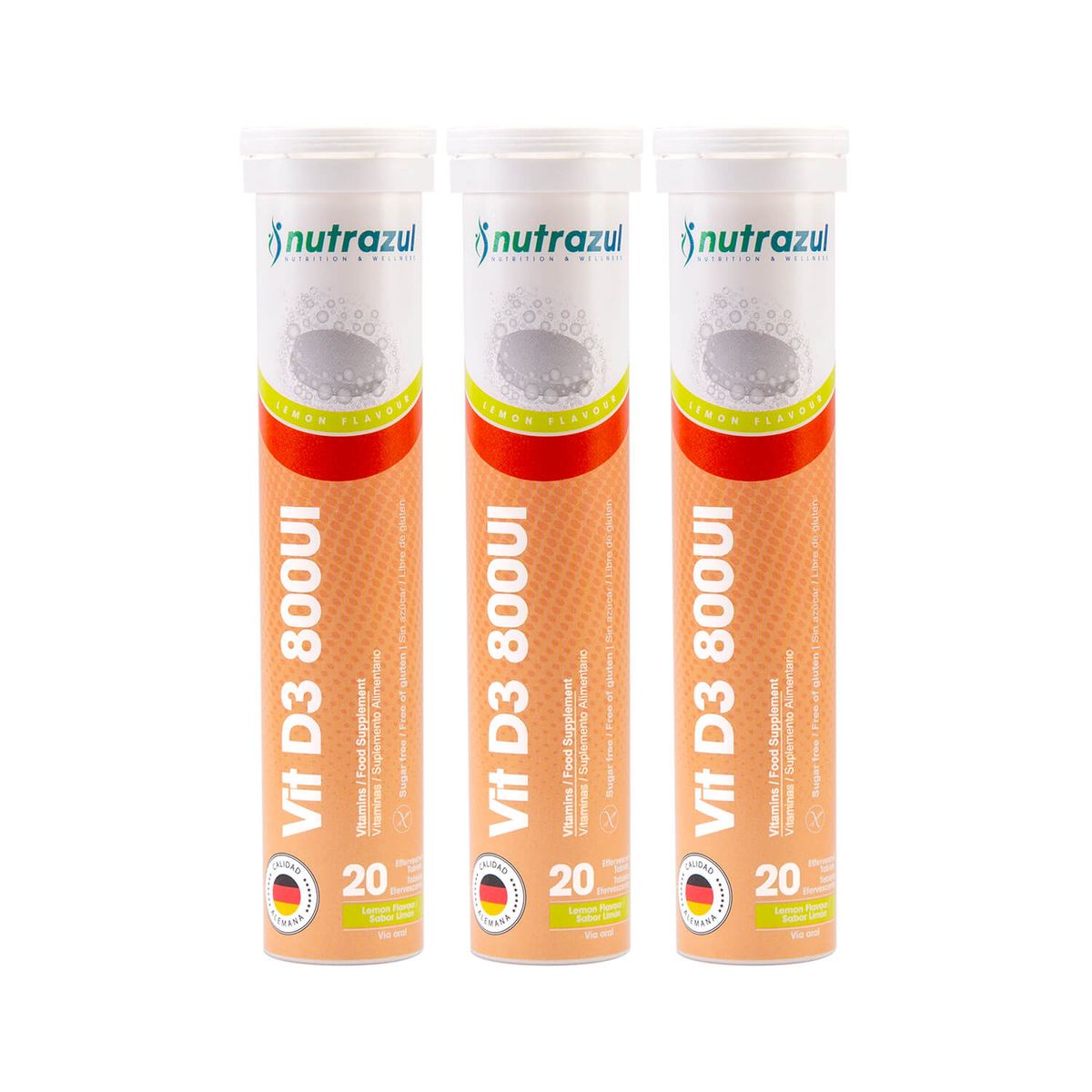 NUTRAZUL - Vitamina D3-Pack 3 un.