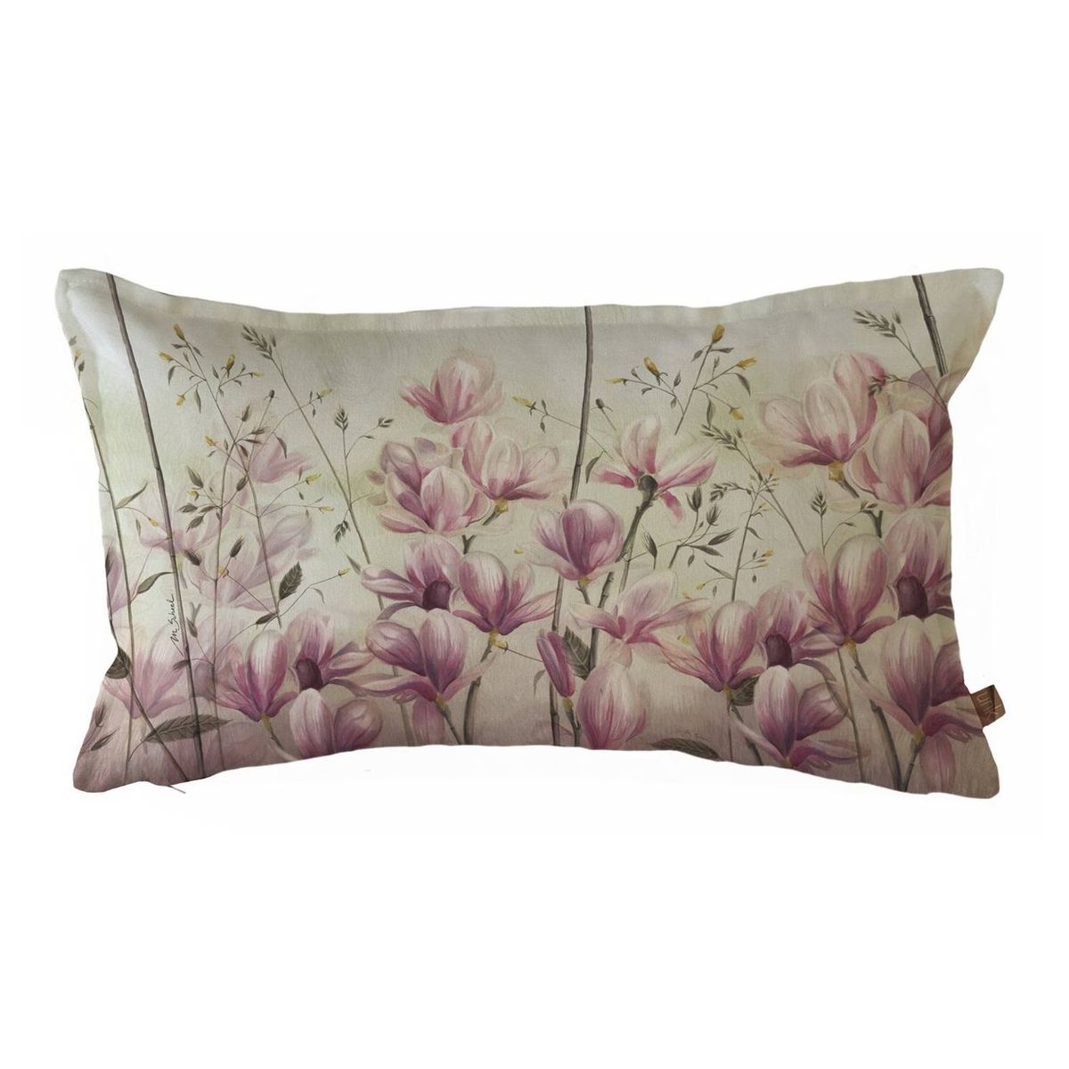 CASA ALVARINHO - Funda cojín magnolias 50x30