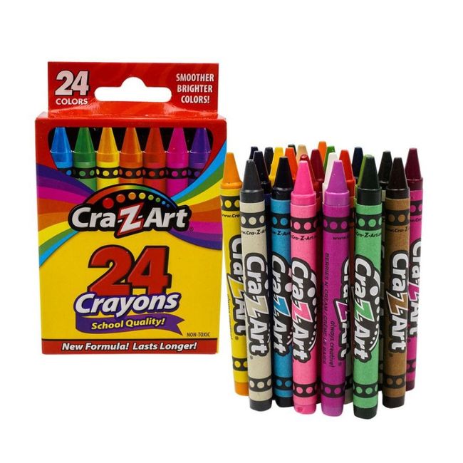 CRA-Z-ART - Crayones Cra-z-art 24 Colores Escolar Niños / As