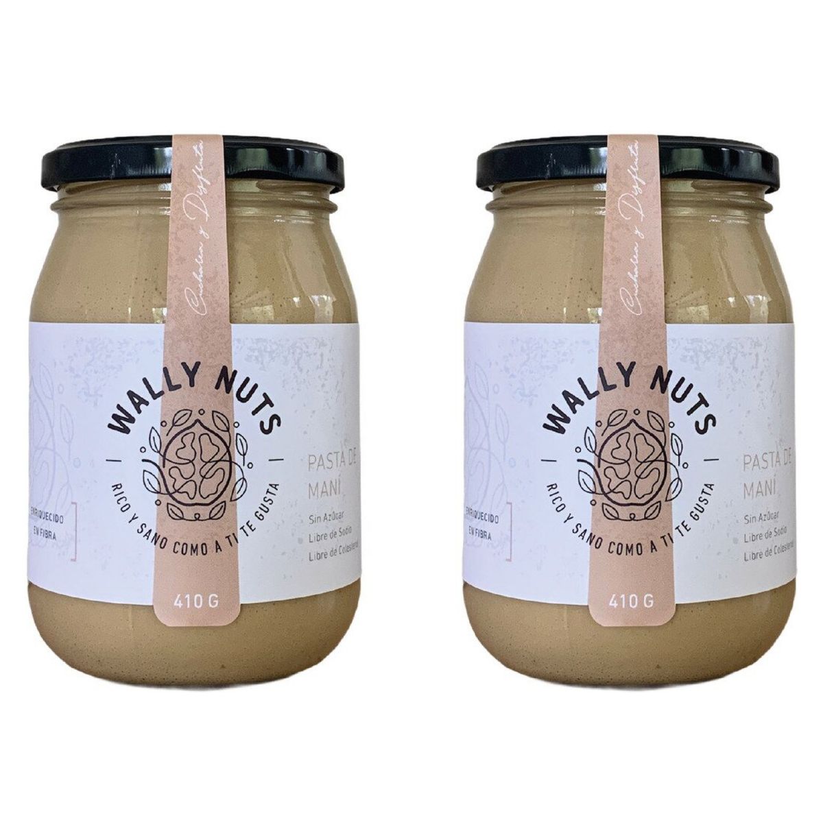 WALLY NUTS - Pasta De Maní - Wally Nuts - 410 Grs X2