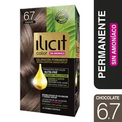 ILICIT - COLORACION PERMANENTE SIN AMONIACO 6.7 CHOCOLATE