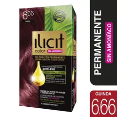 ILICIT - COLORACION PERMANENTE SIN AMONIACO 6.66 GUINDA