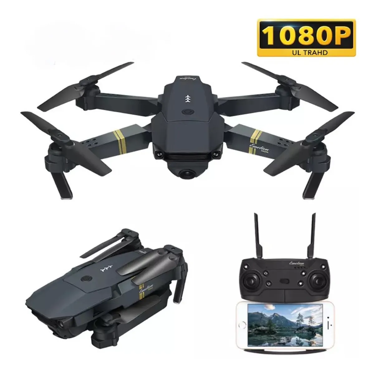 ACTUAL - Dron Wifi Plegable Full Hd 4k Recargable Via Usb