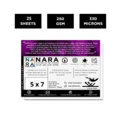 NARA - Papel para Tintas al Alcohol BLANCO 13 X 18 cm. 25 hojas