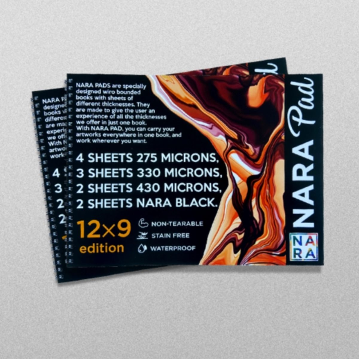 NARA - Block para tintas al alcohol -NARA 30 x 23 cm 11 hojas