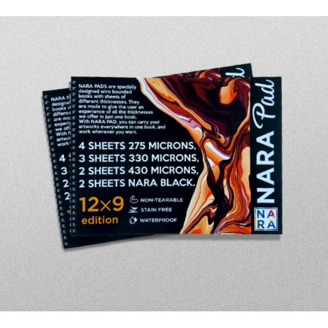 NARA - Block para tintas al alcohol -NARA 30 x 23 cm 11 hojas