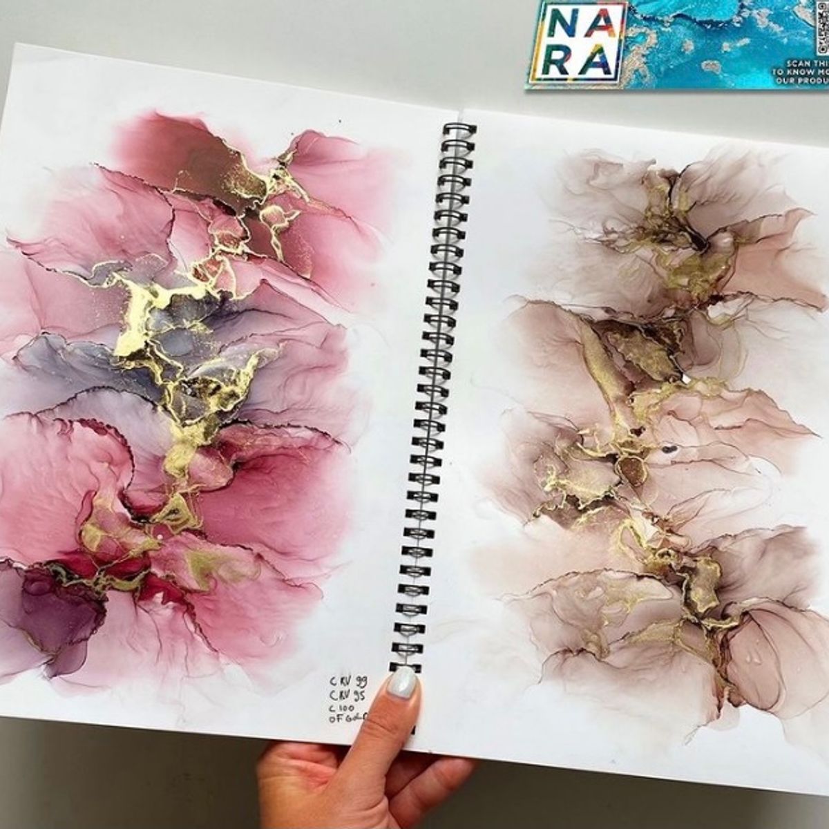 NARA - Block para tintas al alcohol -NARA 30 x 23 cm 11 hojas