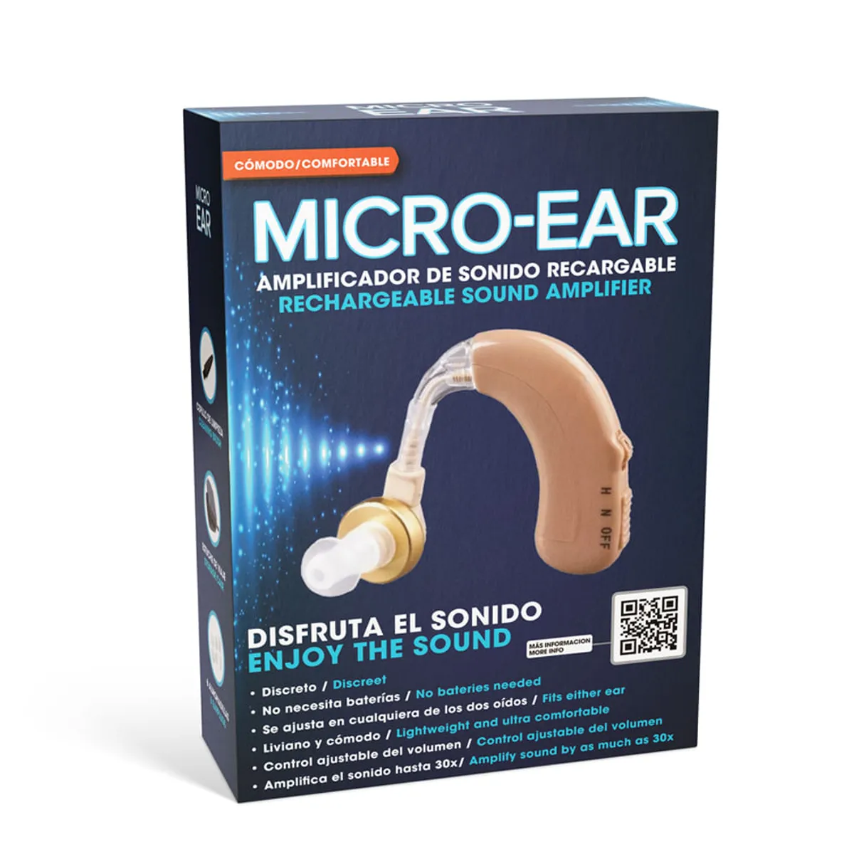 MICRO EAR - Micro-Ear Pack de 2 Audifonos Amplificadores Auditivos