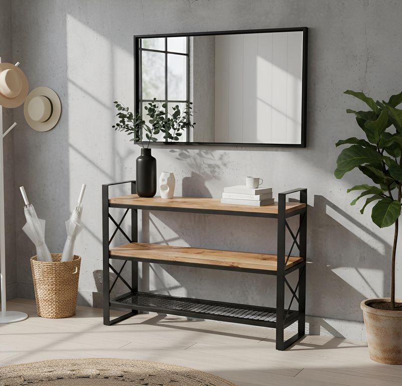 Mesa arrimo de roble Venetti L