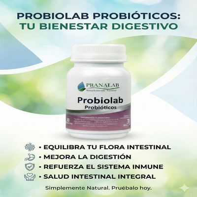 Imagen 2 del producto Probióticos Probiolab 60 Cápsulas Pack 2 Frascos