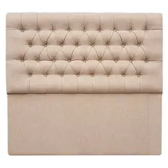 VINTAGE MOBEL - Respaldo Capitone King Lino Beige