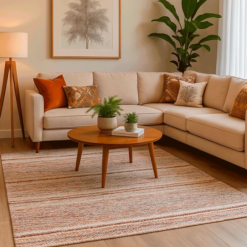 BAZHARS - Alfombra 160X230 cm Am Bol 112 Nat Beige Bazhars